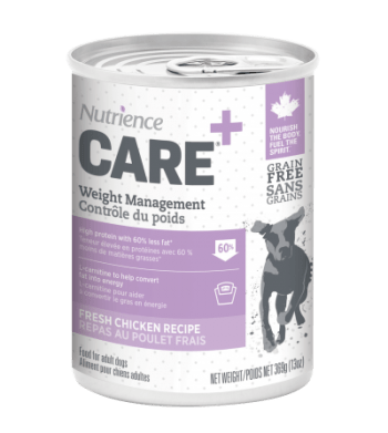 Nutrience care conserve control poids nourriture pour chien (produit du Quebec) - CONSERVE - Nutrience - Nutrience care conserve control poids nourriture pour chien (produit du Quebec)