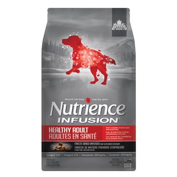 Nutrience Infusion pour chiens adultes en santé, Bœuf, 10 kg (22 lbs) (produit du Quebec) - Nourriture Chiens - Nutrience - Nutrience Infusion pour chiens adultes en santé, Bœuf, 10 kg (22 lbs) (produit du Quebec)