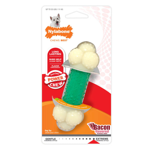 Nylabone jouet à mâcher pour chien au bacon - JOUET CHIEN - Nylabone - Nylabone jouet à mâcher pour chien au bacon