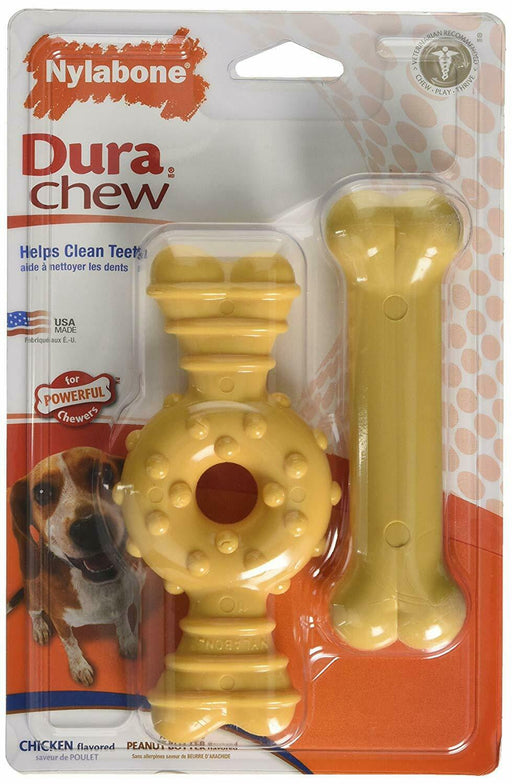 Nylabone jouet à mâcher pour chien au beurre d'arachide - JOUET CHIEN - Nylabone - Nylabone jouet à mâcher pour chien au beurre d'arachide
