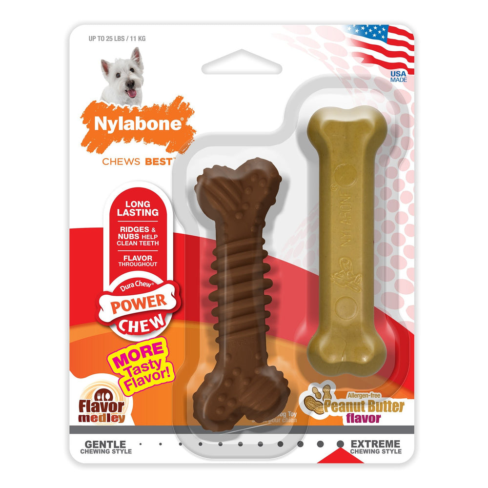 Nylabone jouet à mâcher pour chien au beurre d'arachide - JOUET CHIEN - Nylabone - Nylabone jouet à mâcher pour chien au beurre d'arachide