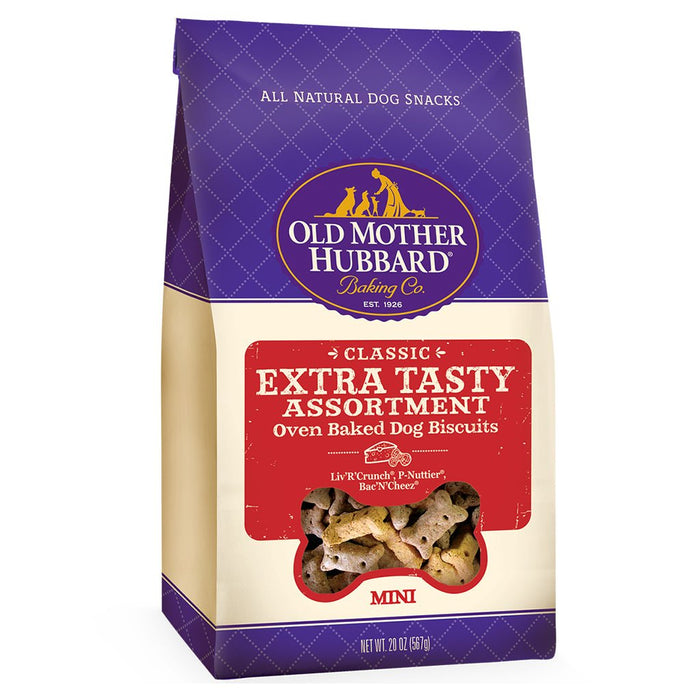 Old mother hubbard mini biscuits saveurs assortis pour chiens - Gaterie pour Chien - Old mother hubbard - Old mother hubbard mini biscuits saveurs assortis pour chiens