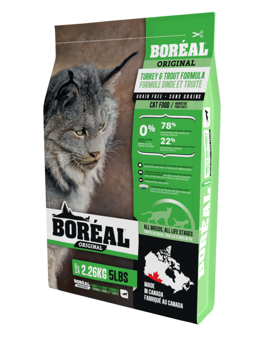 Boréal original dinde nourriture sans grains pour chat,chaton (produit du Canada)