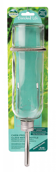 Oxbow bouteille d'eau en verre pour rongeur - Rogeur accessoires - OXBOW - Oxbow bouteille d'eau en verre pour rongeur
