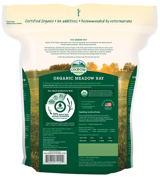 Oxbow foin bio des Prés pour rongeur - Rongeur nourriture - OXBOW - #original_value#