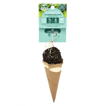 Oxbow jouet cornet de fête pour rongeurs - Jouet Rongeur - Animaux Bouffe - Oxbow jouet cornet de fête pour rongeurs