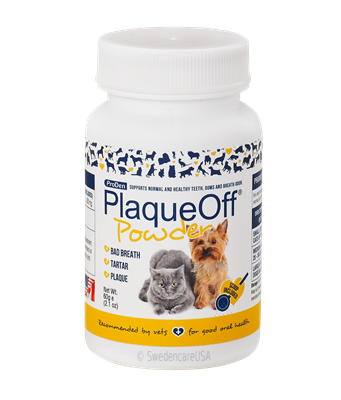 Plaqueoff® en poudre contre le tartre pour chien et chat