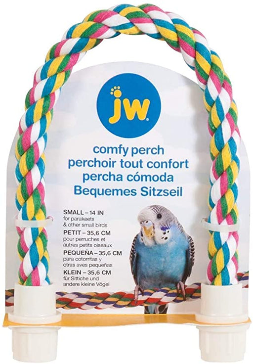 Perchoir en corde tout confort - ACCESSOIRE OISEAUX - JWPET - Perchoir en corde tout confort