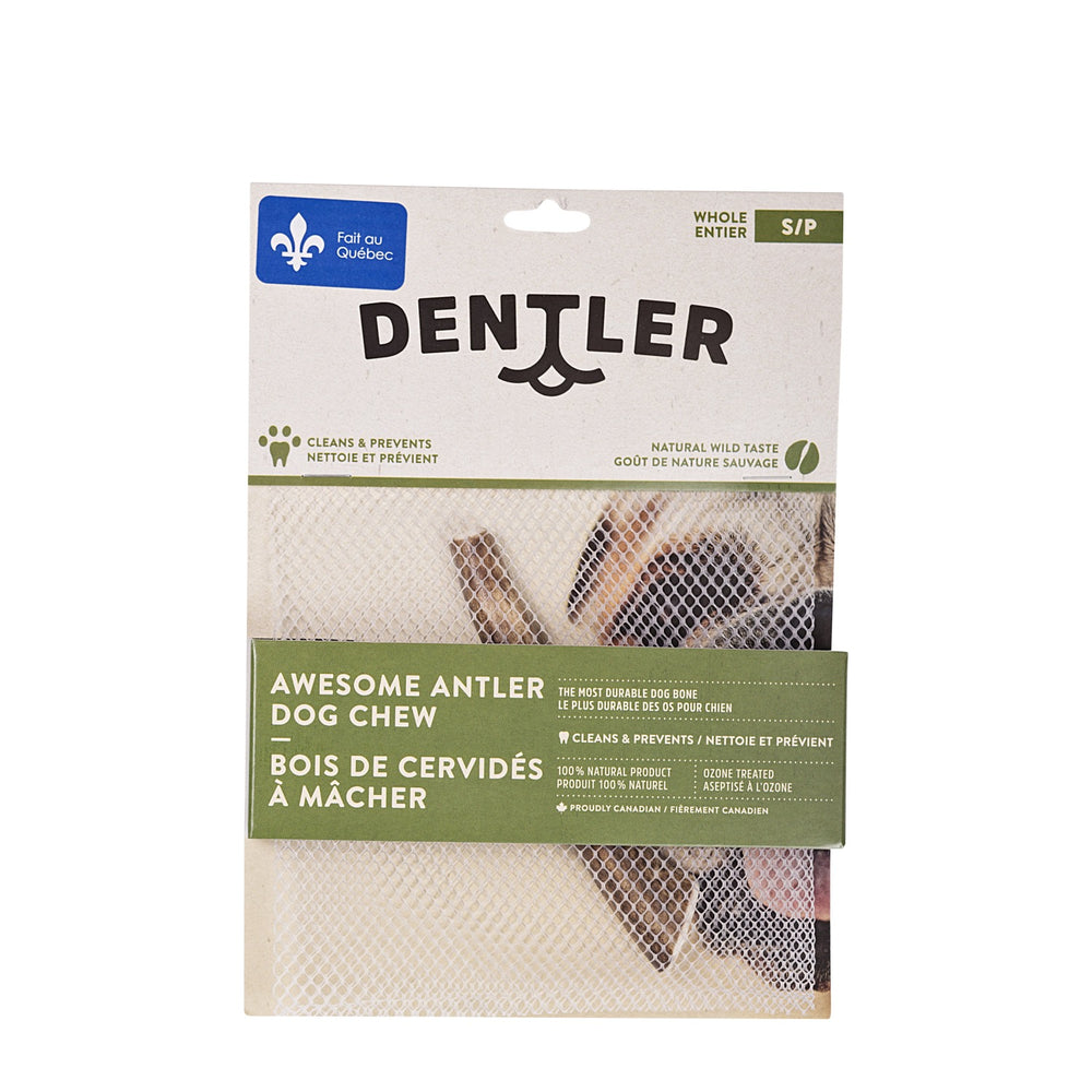 Dentler bois de cervidés entiers à mâcher, nature sauvage