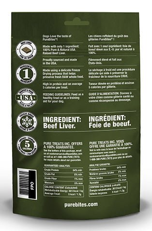 PureBites gâterie au boeuf pour chiens - Gaterie pour Chien - PureBites - PureBites gâterie au boeuf pour chiens