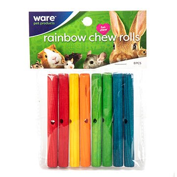 Rainbow chews jouet à mâcher pour rongeur - Jouet Rongeur - WARE - Rainbow chews jouet à mâcher pour rongeur