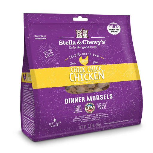 Stella & chewy dinner morsels poulet cru lyophilisé nourriture pour chat et chaton - CHAT NOURRITURE SÈCHE A L'AIR - Stella & Chewy's - #original_value#