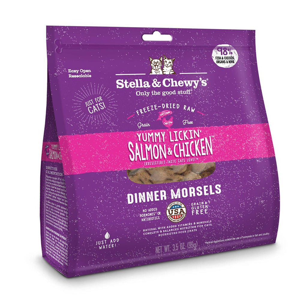 Stella & chewy dinner morsels saumon poulet lyophilisés nourriture pour chat et chaton - CHAT NOURRITURE SÈCHE - Stella & Chewy's - #original_value#
