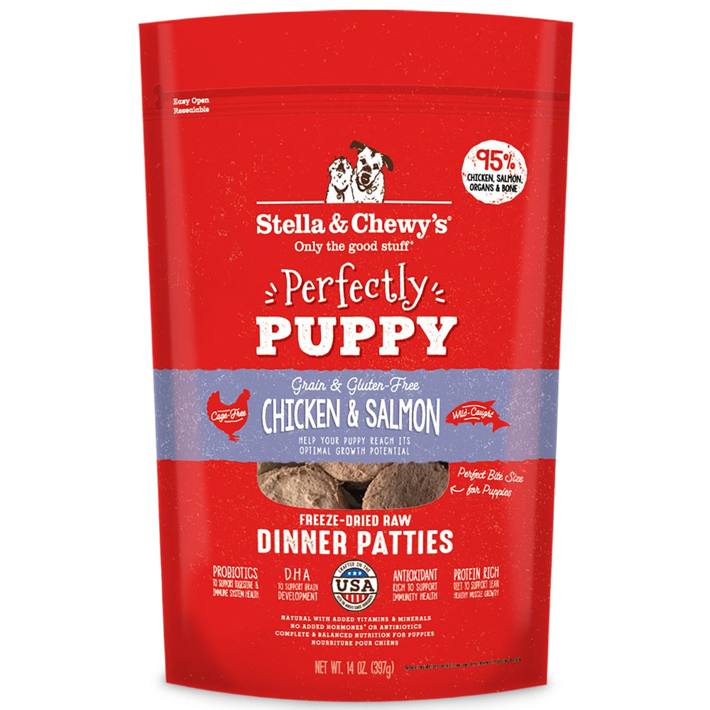 Stella & chewy's galettes poulet et saumon nourriture pour chiots - CHIEN NOURRITURE SÉCHÉ À L'AIR - Stella & Chew'ys - #original_value#