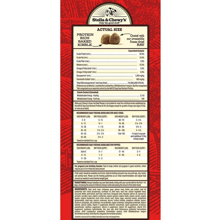 Stella & chewy's raw coated boeuf nourriture pour chien - Chien Nourriture sèche - Stella & Chew'ys - #original_value#