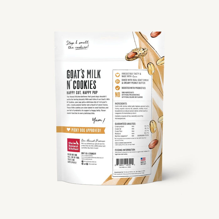 Honest kitchen gâterie lait de chèvre , beurre d'arachide et miel