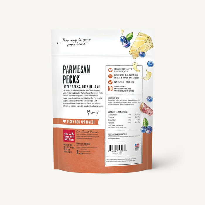 Honest kitchen gâterie au boeuf, parmesan et bleuets pour chiens