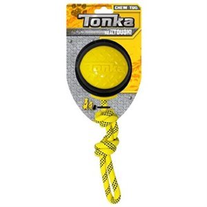 Tonka jouet balle avec corde pour chiens - JOUET CHIEN - TONKA - Tonka jouet balle avec corde pour chiens