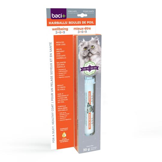 Traitement pour boules de poil chat - Suppléments pour chats - Baci+ - Traitement pour boules de poil chat