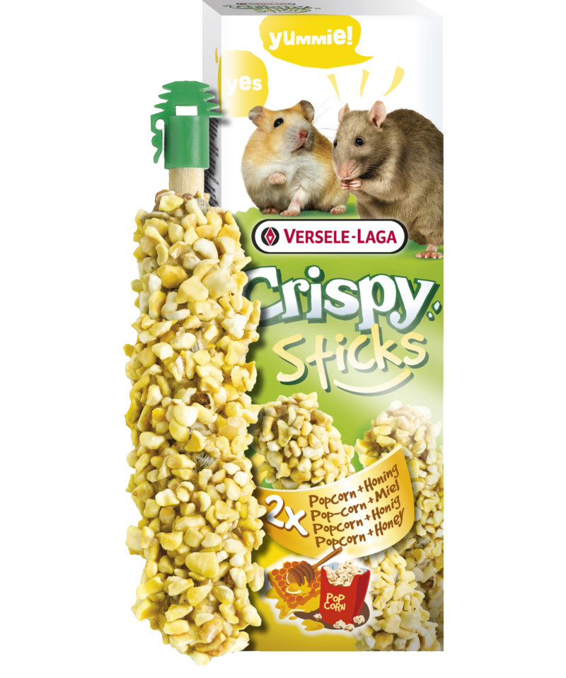 Verse-Laga crispy sticks au miel et popcorn - GÂTERIE RONGEURS - VERSELAGA - Verse-Laga crispy sticks au miel et popcorn