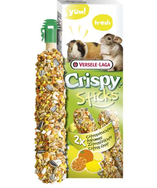 Verse-Laga crispy sticks aux agrumes - Gâteries pour rongeurs - VERSELAGA - Verse-Laga crispy sticks aux agrumes