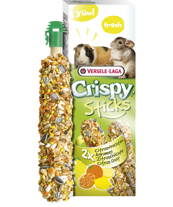 Verse-Laga crispy sticks aux agrumes - Gâteries pour rongeurs - VERSELAGA - Verse-Laga crispy sticks aux agrumes