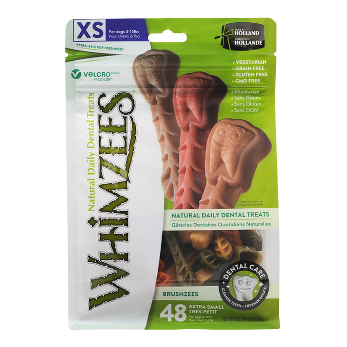 Whimzees gâteries dentaires Brushzees pour chiens 12.7 oz - OS DENTAIRE - Whimzees - Whimzees gâteries dentaires Brushzees pour chiens 12.7 oz